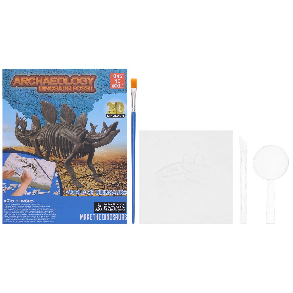 FUNZZY Glow in The Dark Dinosaur Toy - Realistic Stegosaurus Model for Kids, Educational Dino Playset - Perfect for Night Play, Birthday Gifts & Jurassic Themed Decor