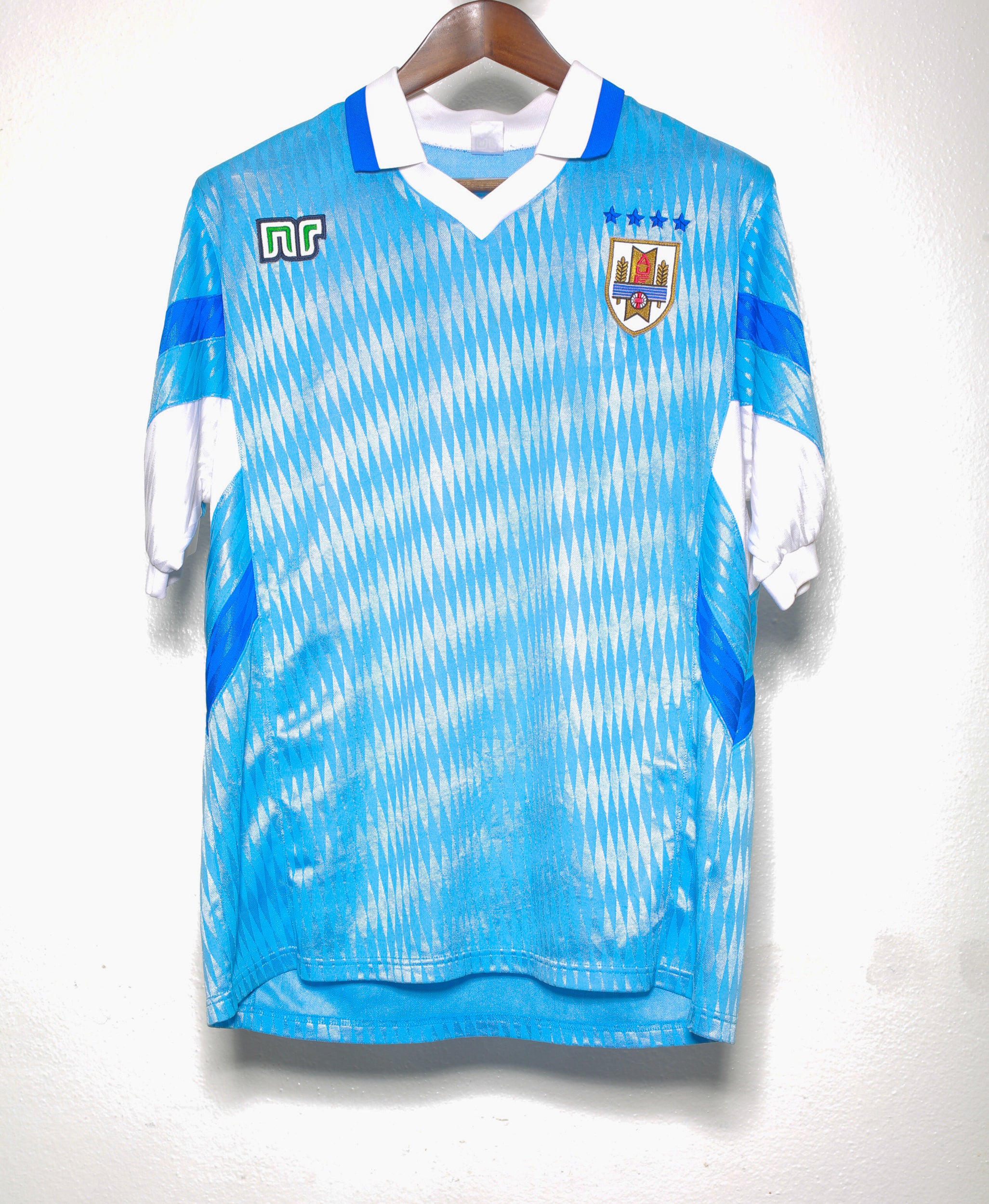 1992 Uruguay Home Jersey (Large) - Authentic Soccer Shirt for Fans & Collectors - Perfect for Matches, Gifts & Memorabilia
