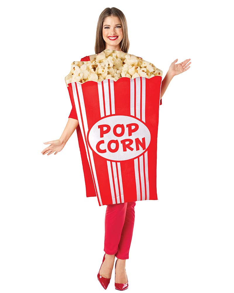 Halloween Popcorn Costume for Adults - One Size Fits All | Perfect for Halloween Parties, Cosplay & Themed Events