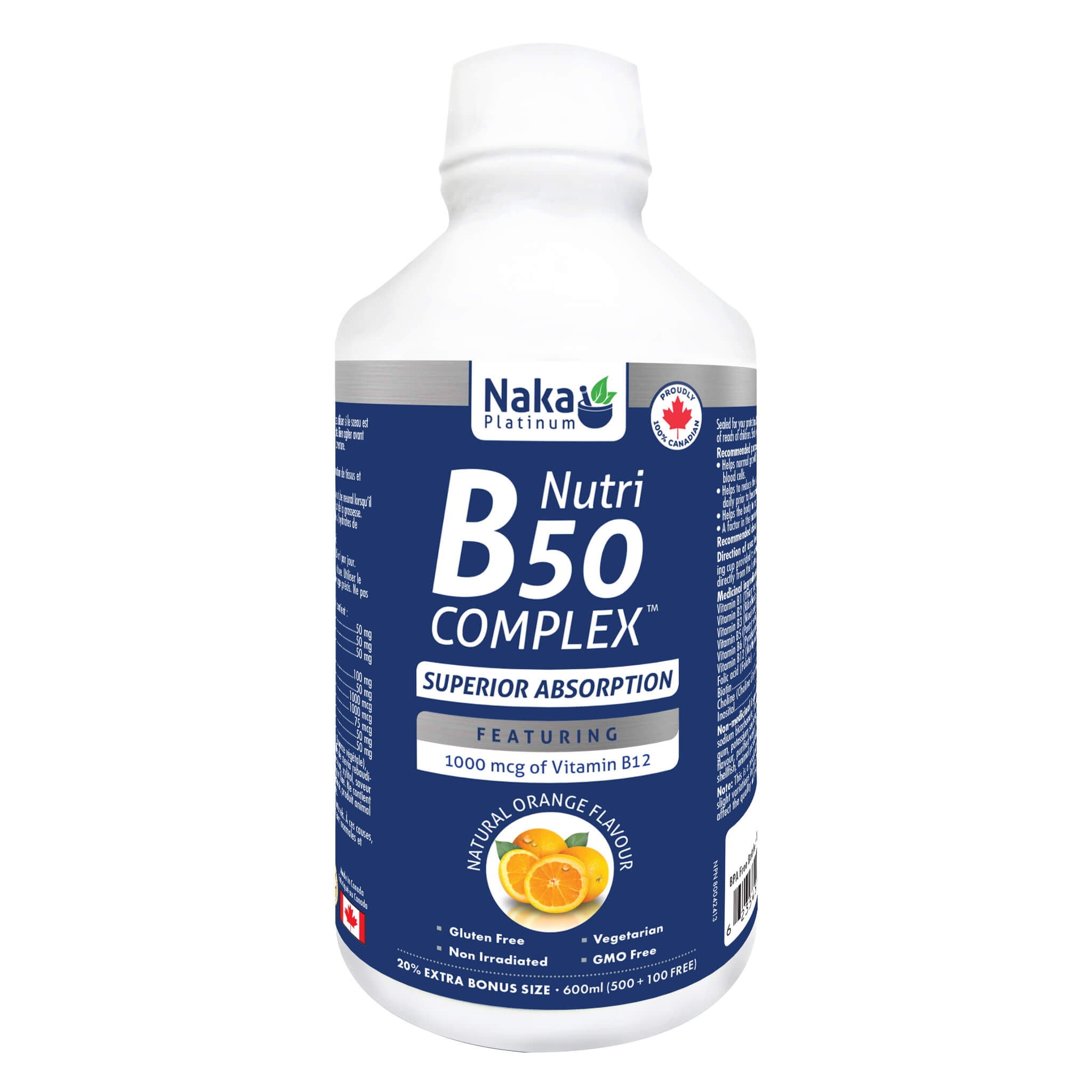 Nutri B50 Complex 1000mcg - High Potency Vitamin B Supplement for Energy, Metabolism & Stress Relief - Supports Nervous System & Cellular Health (60 Capsules) - Perfect for Daily Wellness & Active Lifestyles