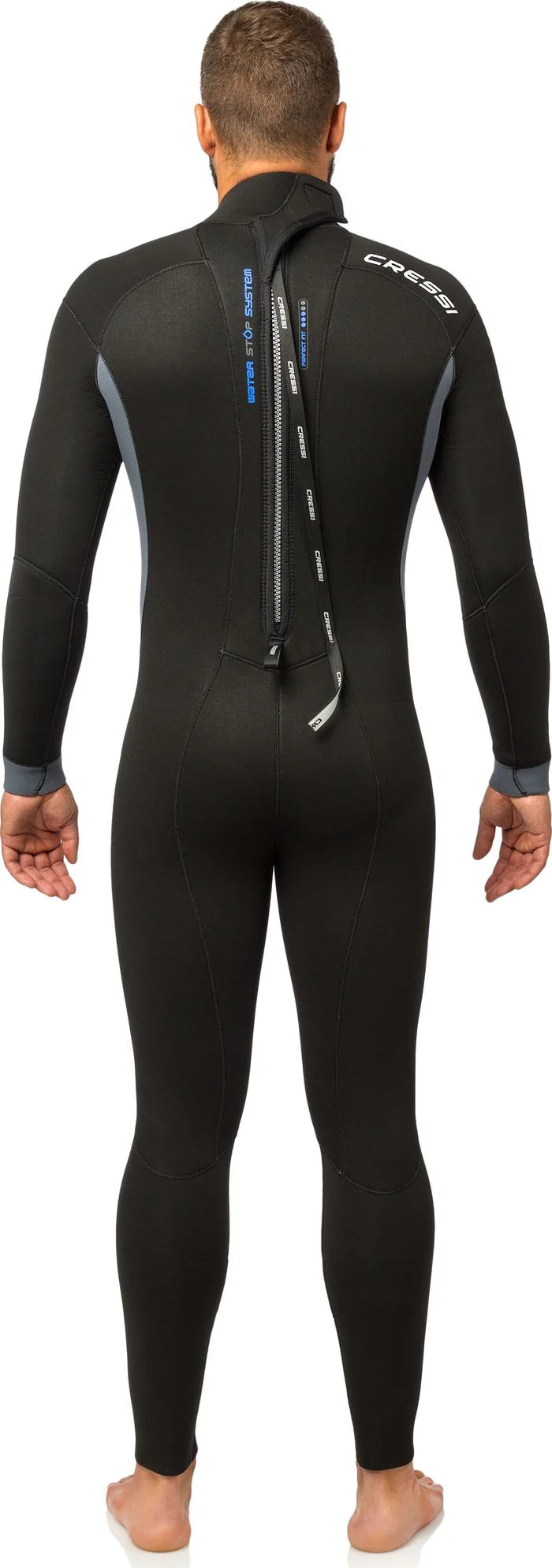Cressi Fast Full Wetsuit for Scuba Diving & Spearfishing - 3mm Neoprene Thermal Protection for Men & Women - Perfect for Cold Water Surfing, Snorkeling & Water Sports
