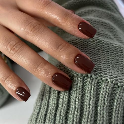 glossy deep brown