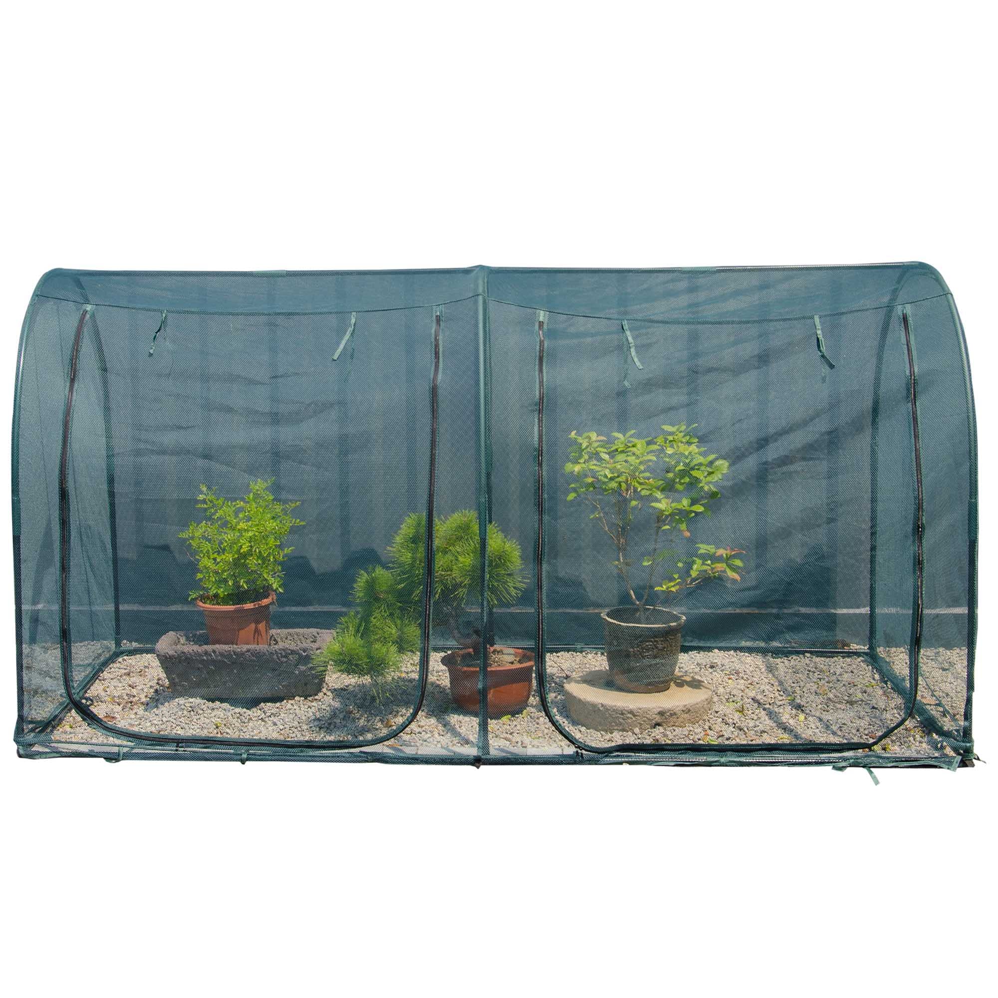 8.2'x4' Large Garden Tunnel Plant Netting Cover - 4FT Tall Crop Cage with Pest Protection for Vegetables & Fruits - Durable Gardening Net for Plants & Animals - Perfect for Raised Beds, Greenhouses & Backyard Gardens