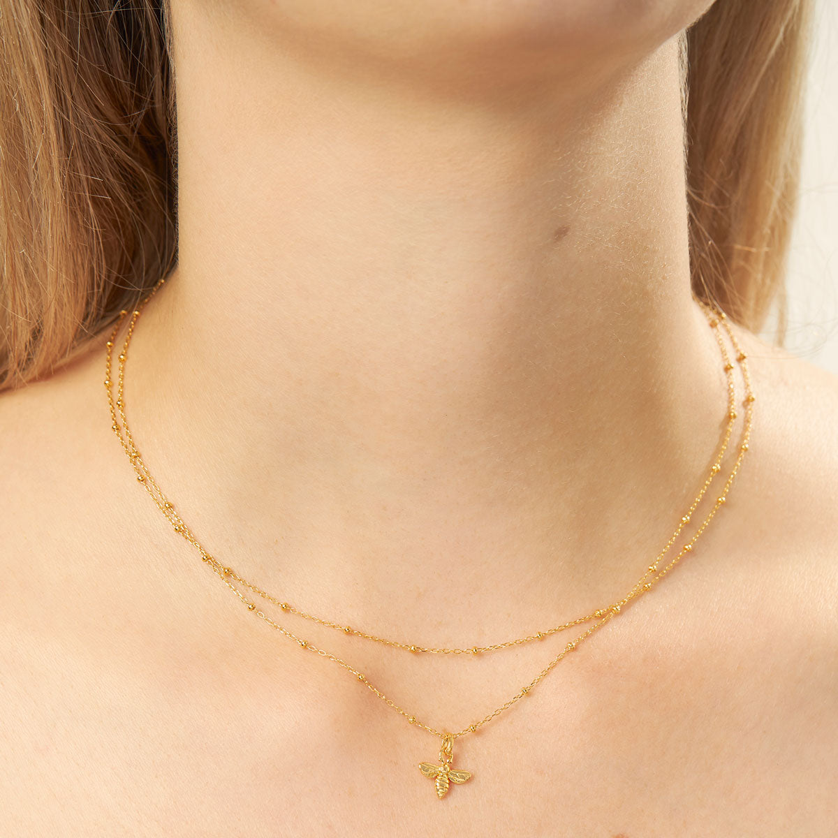 Meant to Bee Gold Necklace Charm - Elegant Honey Bee Pendant for Women, Gift for Her, Birthday, Anniversary, Valentine's Day | Perfect for Layering, Everyday Wear & Special Occasions