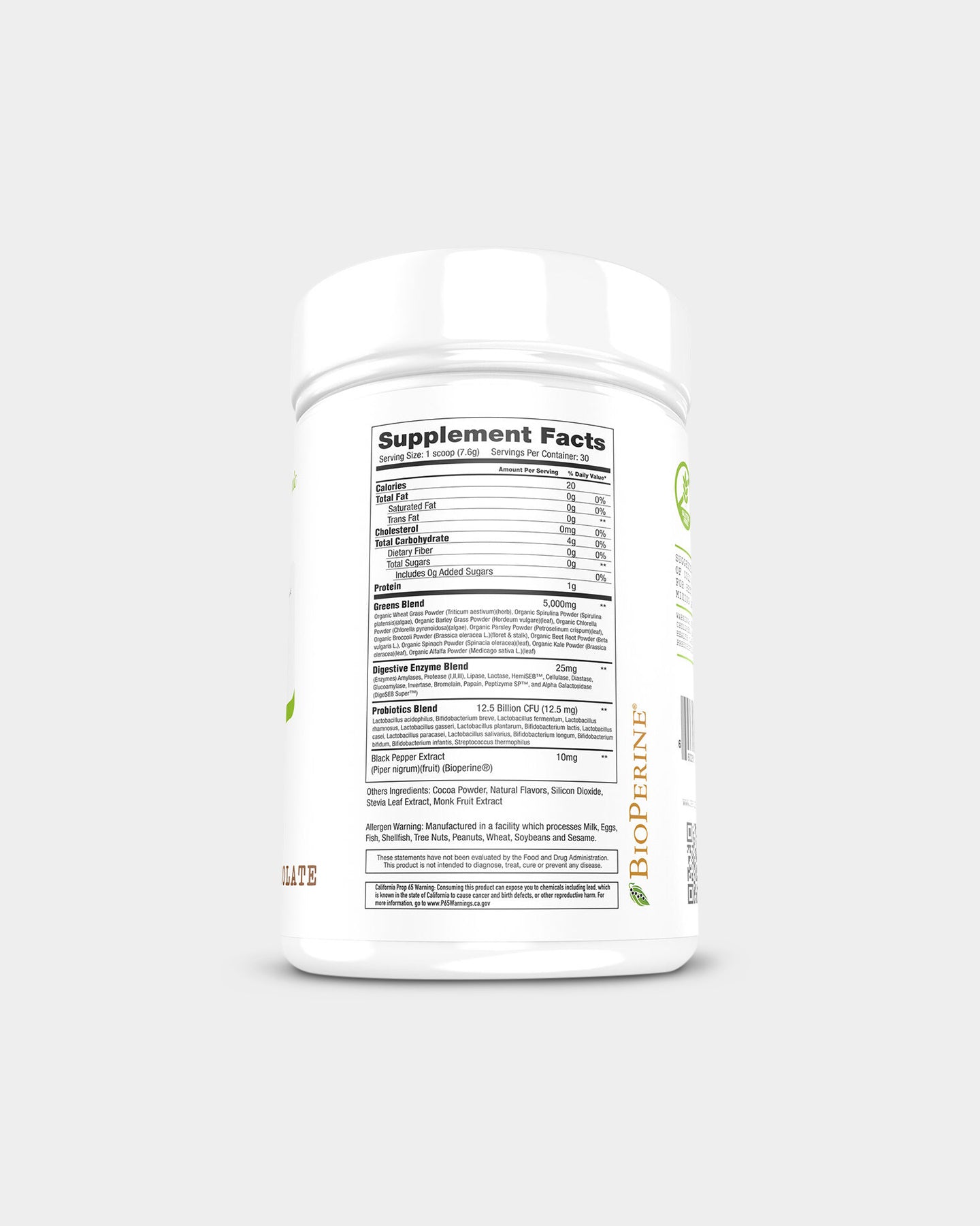 Project#1 Nutrition Greens - Superfood Powder for Detox & Energy Boost | Vegan, Gluten-Free | Perfect for Smoothies, Juices & Daily Wellness