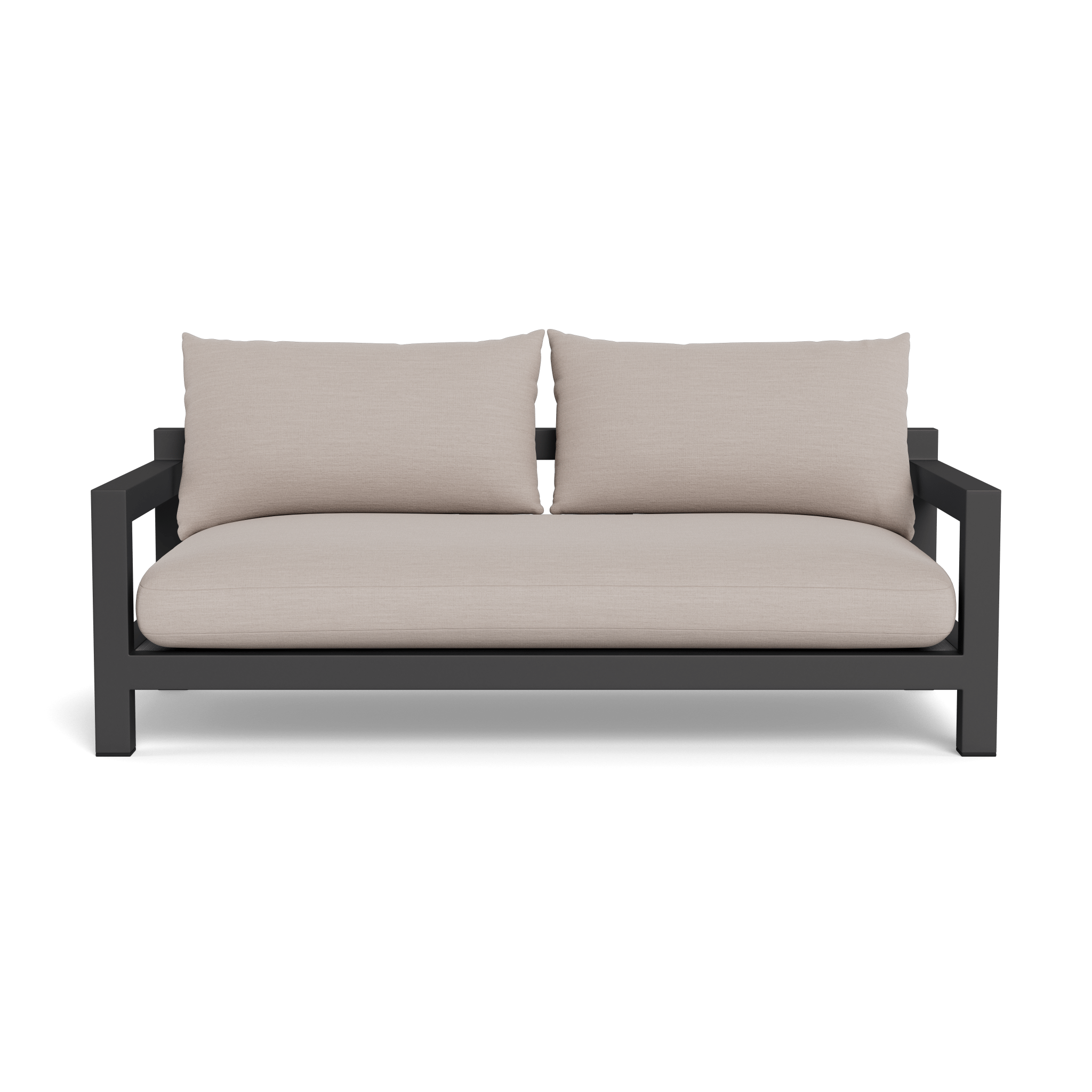 Pacific Aluminum 2-Seat Outdoor Patio Sofa - Lightweight & Weather-Resistant Garden Furniture for Poolside, Deck, or Backyard Relaxation