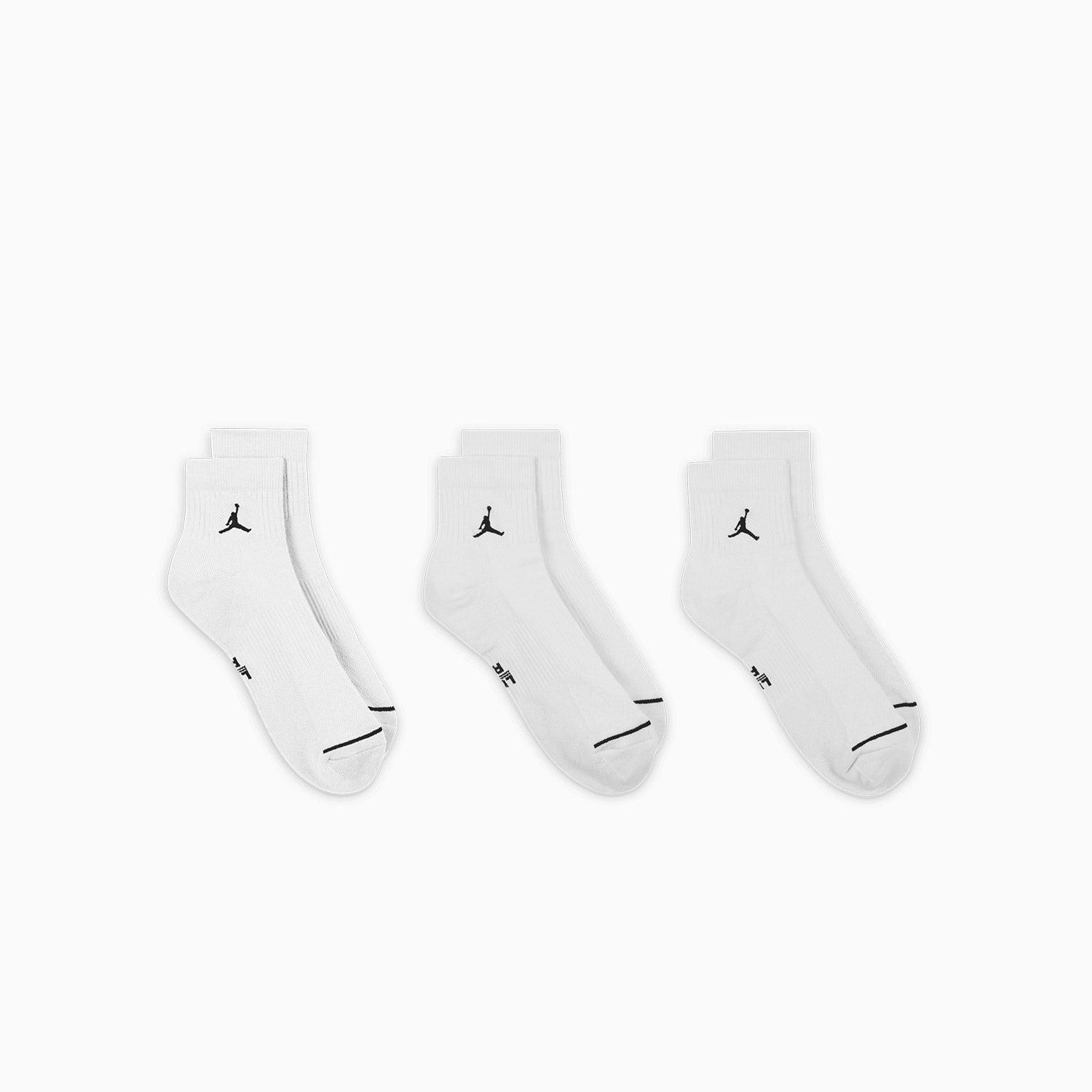 Jordan Everyday Ankle Socks 3-Pack - Comfortable Athletic Socks for Men & Women - Perfect for Running, Basketball, Gym Workouts & Casual Wear