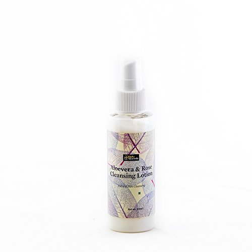 Bipha Ayurveda Aloe Vera and Rose Cleansing Lotion - 100ml | Natural Face Wash for Glowing Skin | Perfect for Daily Skincare Routine & Sensitive Skin Care