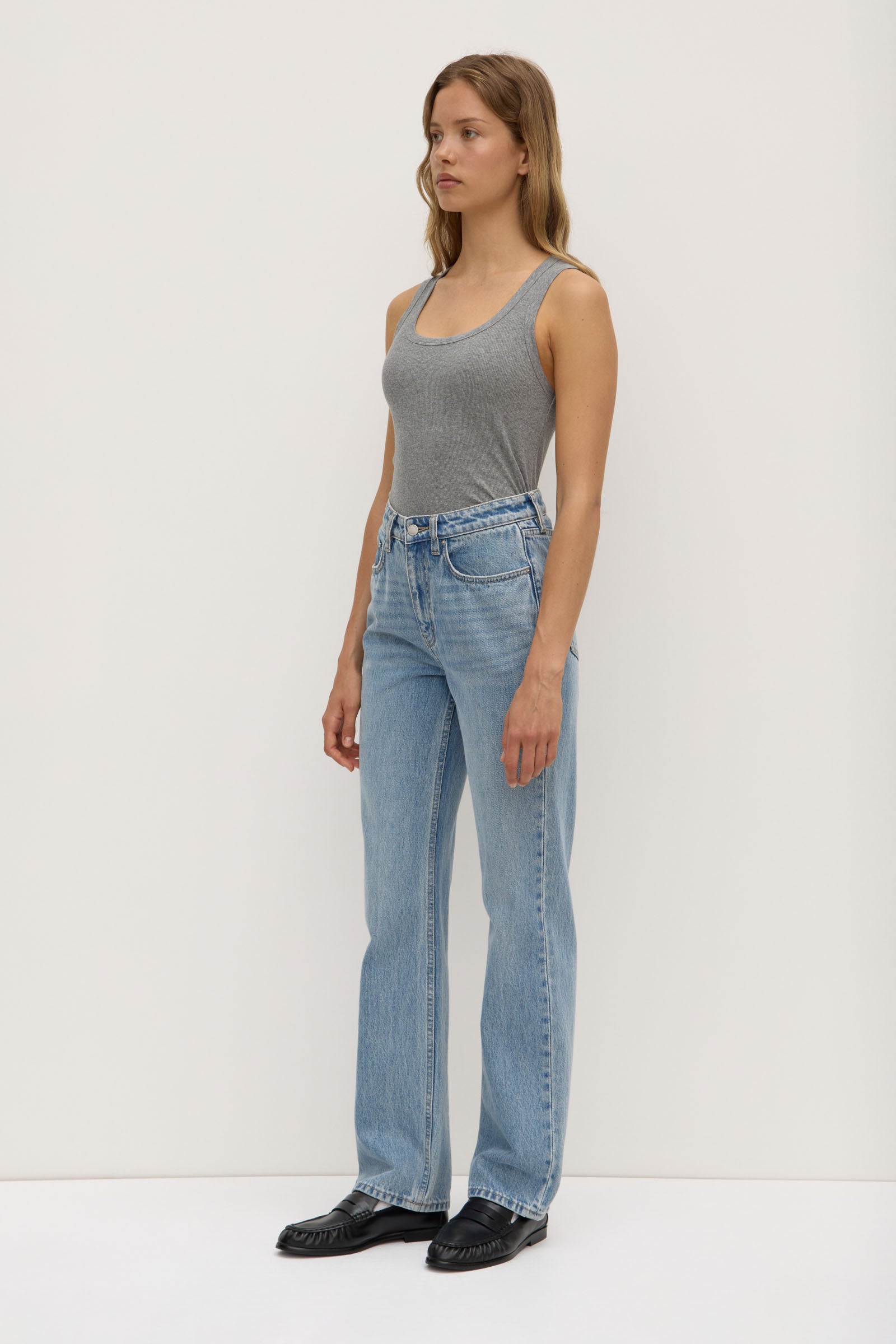 Robyn Scoop Neck Rib Tank Top for Women - Soft Stretchy Comfort Fit Casual & Layering - Perfect for Summer, Workout, and Everyday Wear