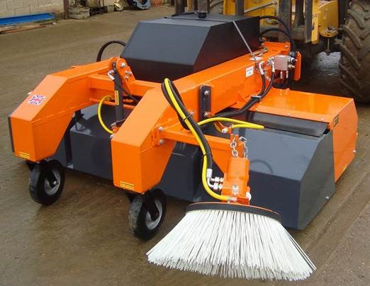 Best Hydraulic Forklift Sweeper for Warehouse Cleaning - Heavy-Duty Industrial Floor Sweeper for Efficient Debris Removal