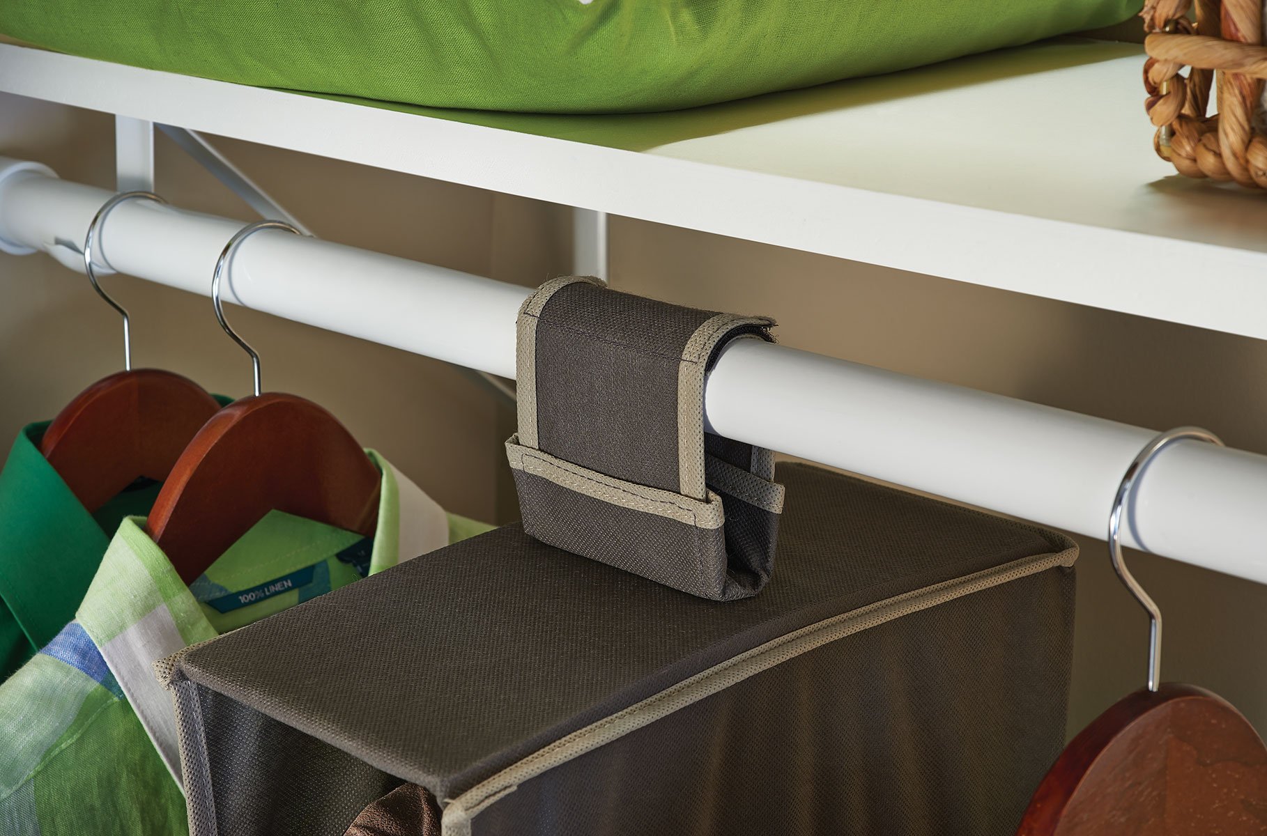 ClosetMaid 31464 10-Shelf Hanging Closet Organizer for Clothes & Accessories - Space Saving Storage Solution for Bedroom, Closet or Dorm - Gray