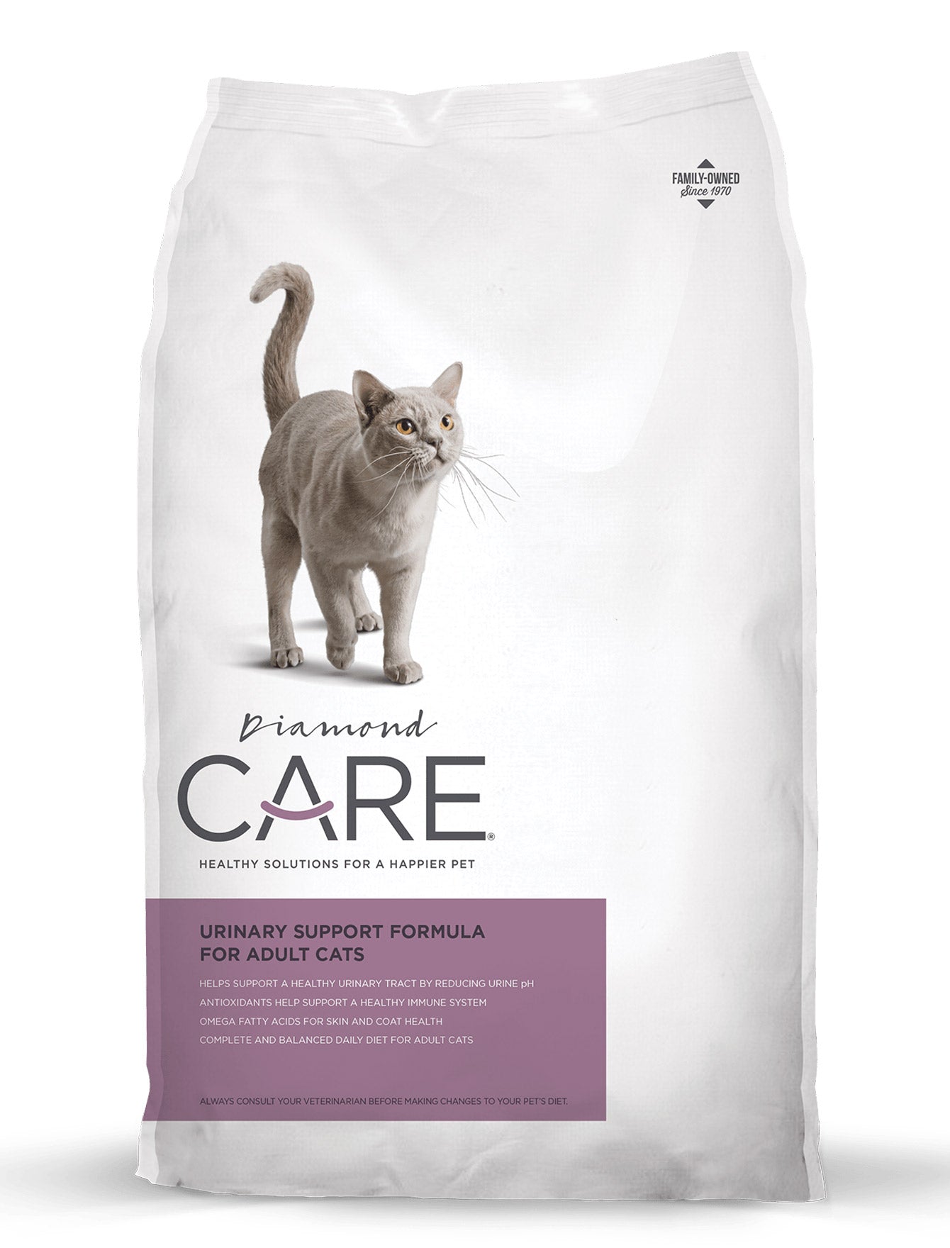 Premium Diamond Care Urinary Support Dry Cat Food for Adult Cats - 6lb Bag | Supports Urinary Tract Health | Ideal for Indoor Cats & Senior Felines