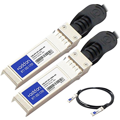 Addon-Networking 10M Twinaxial SFP+ to SFP+ Direct Attach Copper Cable (CAB-SFP-SFP-10MA-AO) - High-Speed Data Center & Server Connectivity Solution
