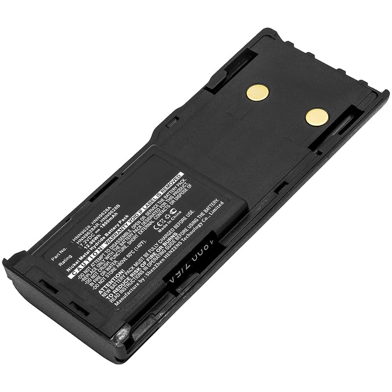 Synergy Digital 2-Way Radio Battery - 1800mAh Ni-MH Replacement for Motorola WPNN4044AR & HNN8133C - High Capacity 7.2V Battery for Walkie Talkies - Perfect for Construction, Security, and Outdoor Adventures