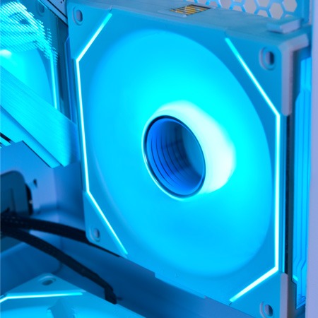 Lian Li UNI FAN Infinity SL INF120 Single White 120mm RGB PC Cooling Fan - Perfect for Gaming Rigs & Custom PC Builds