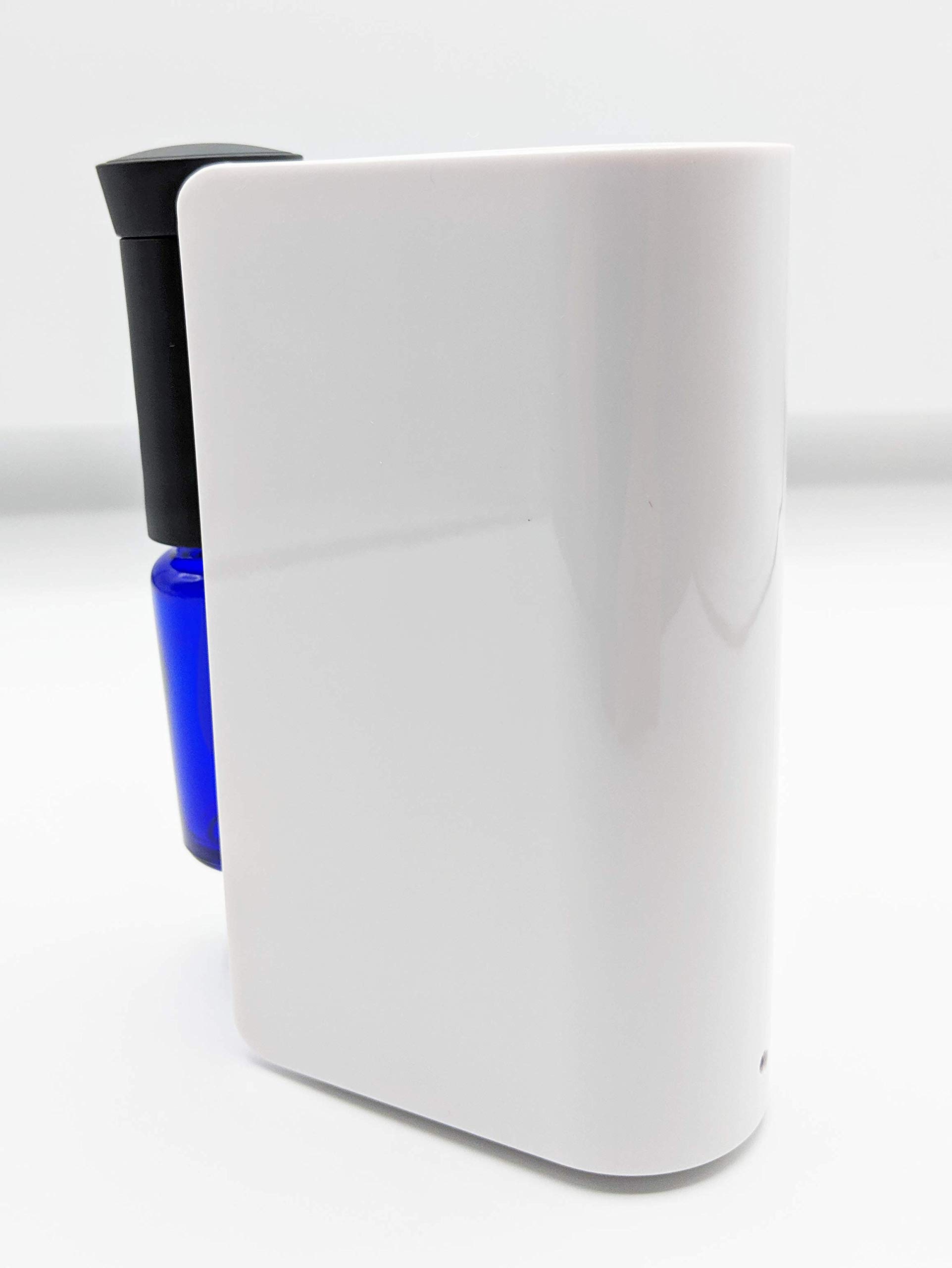 Premium Wireless Waterless Essential Oil Diffuser - Rechargeable, Therapeutic Aromatherapy for Home & Office | Made in USA | White | Diffuser World | Perfect for Stress Relief, Yoga, Meditation & Bedroom Relaxation