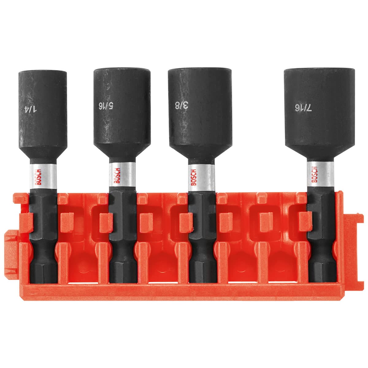 Bosch CCSNSV17804 4-Piece 1-7/8 Inch Nutsetter Set with Clip for Custom Case System - Perfect for Automotive Repair and DIY Projects