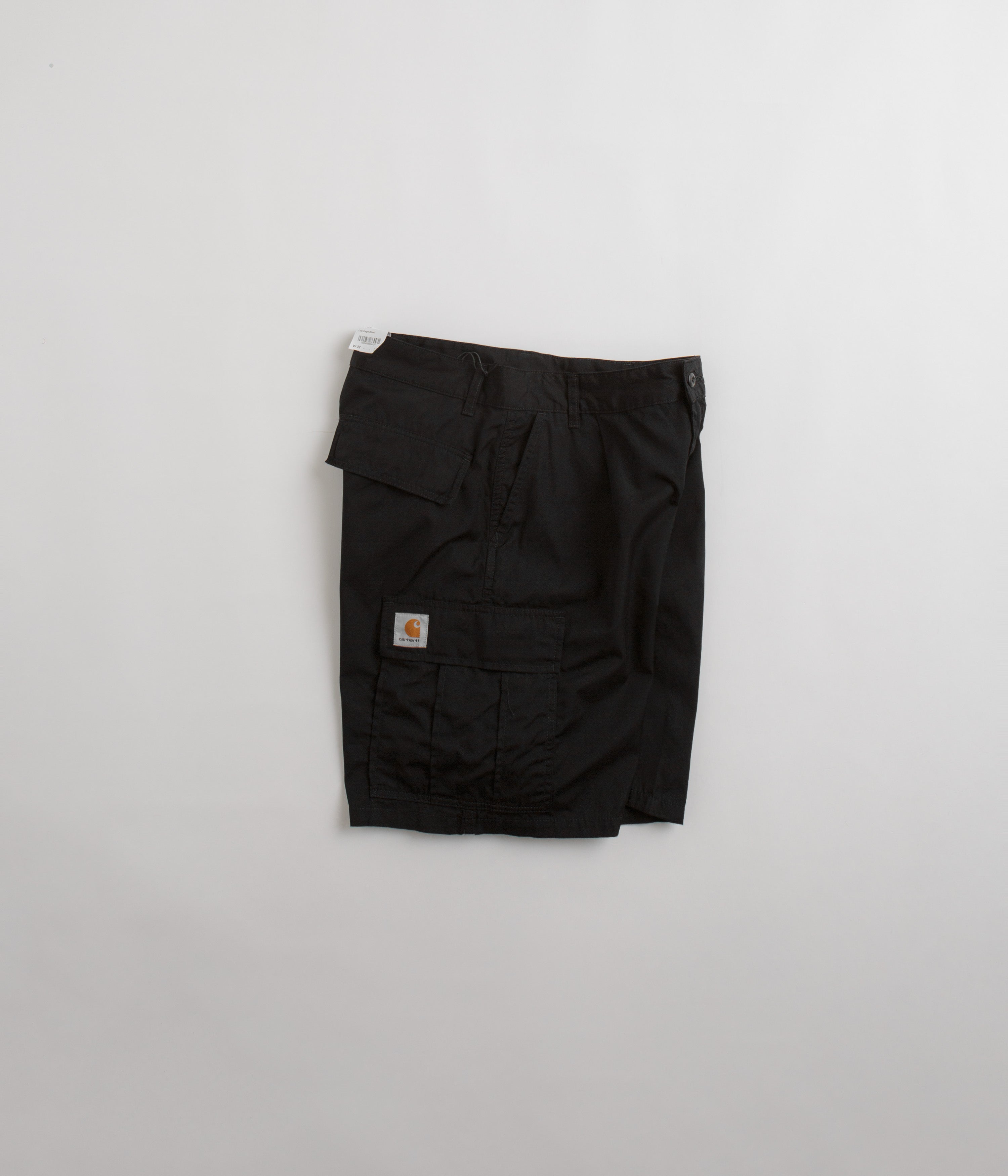 Carhartt Cole Cargo Shorts for Men - Durable Work Shorts with Multiple Pockets | Rinsed Black | Perfect for Construction, Hiking & Outdoor Activities