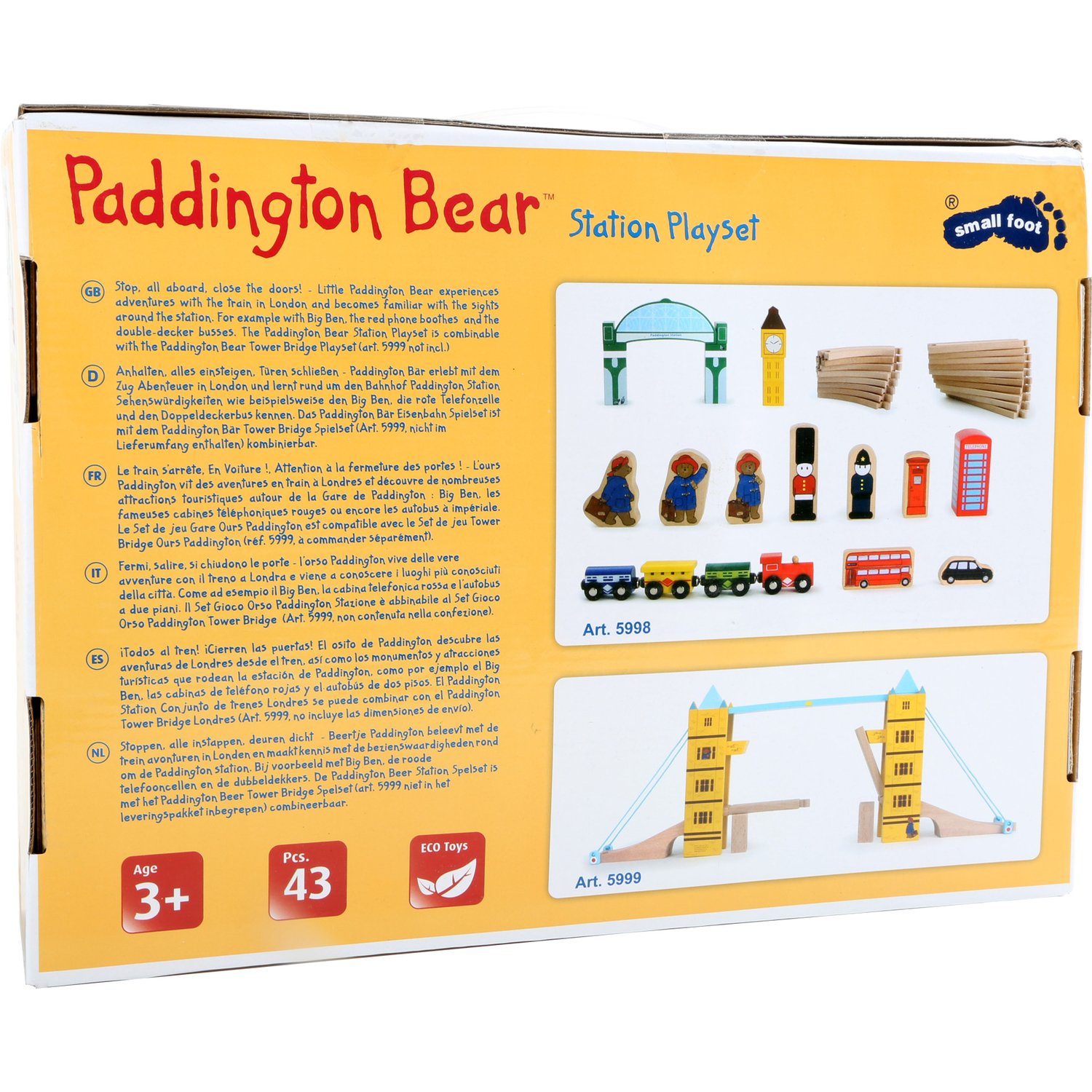 Paddington Bear Building Set for Kids - Small Foot 5998 | Creative Play & Learning
