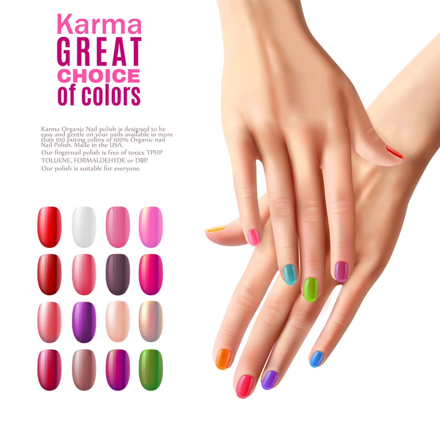 Christmas Nail Polish Set - Vegan & Cruelty-Free Base Coat & Nail Polish Remover Wipes | Non-Toxic Nail Art Kit for Holiday Manicures (Pack of 9) - Perfect for Gift Giving & Festive Nail Designs
