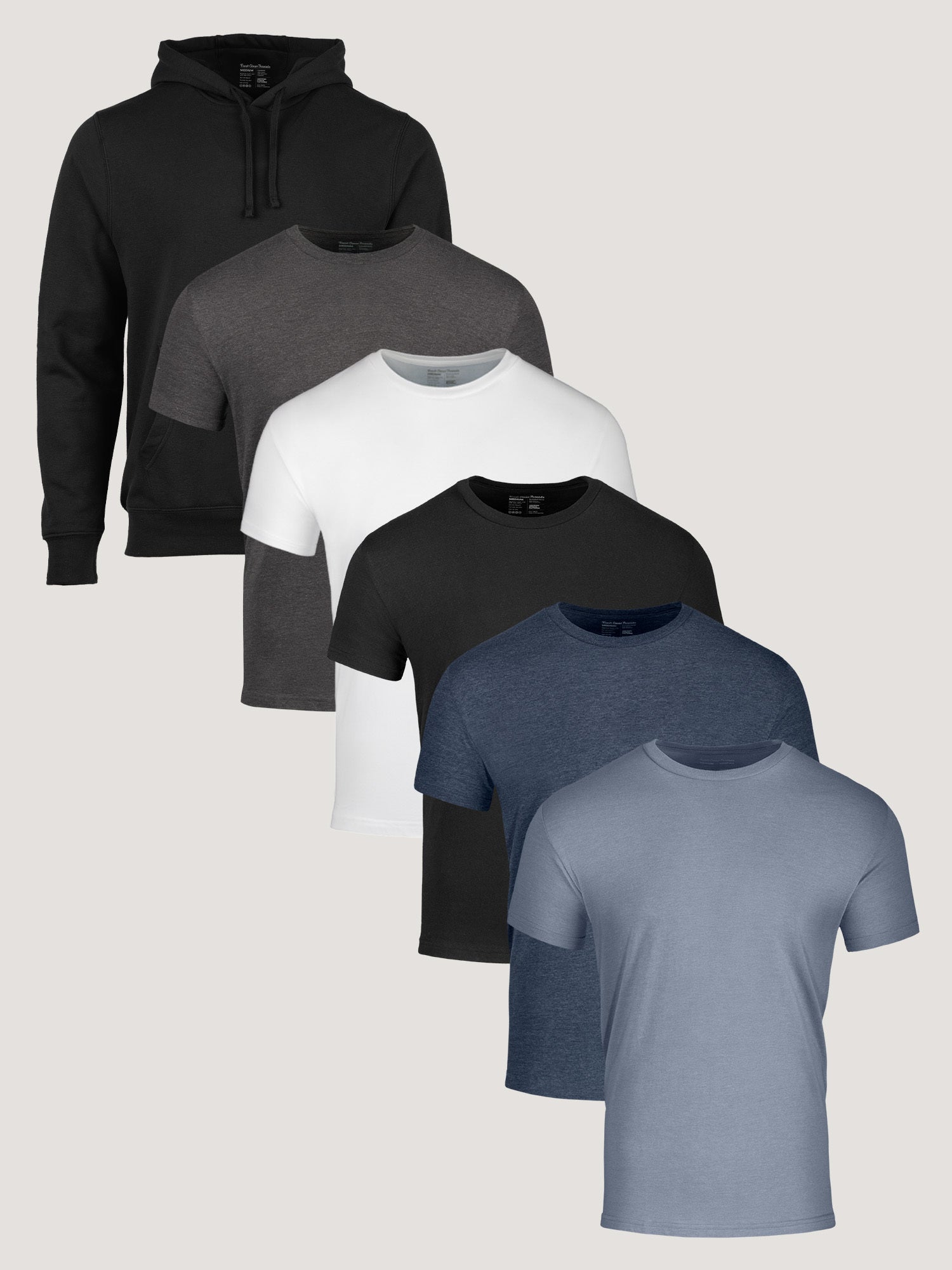 Premium Essentials Crewneck Sweatshirt & Hoodie Bundle - Soft Cotton Unisex Pullover for Men & Women - Perfect for Casual Wear, Gym, and Outdoor Activities