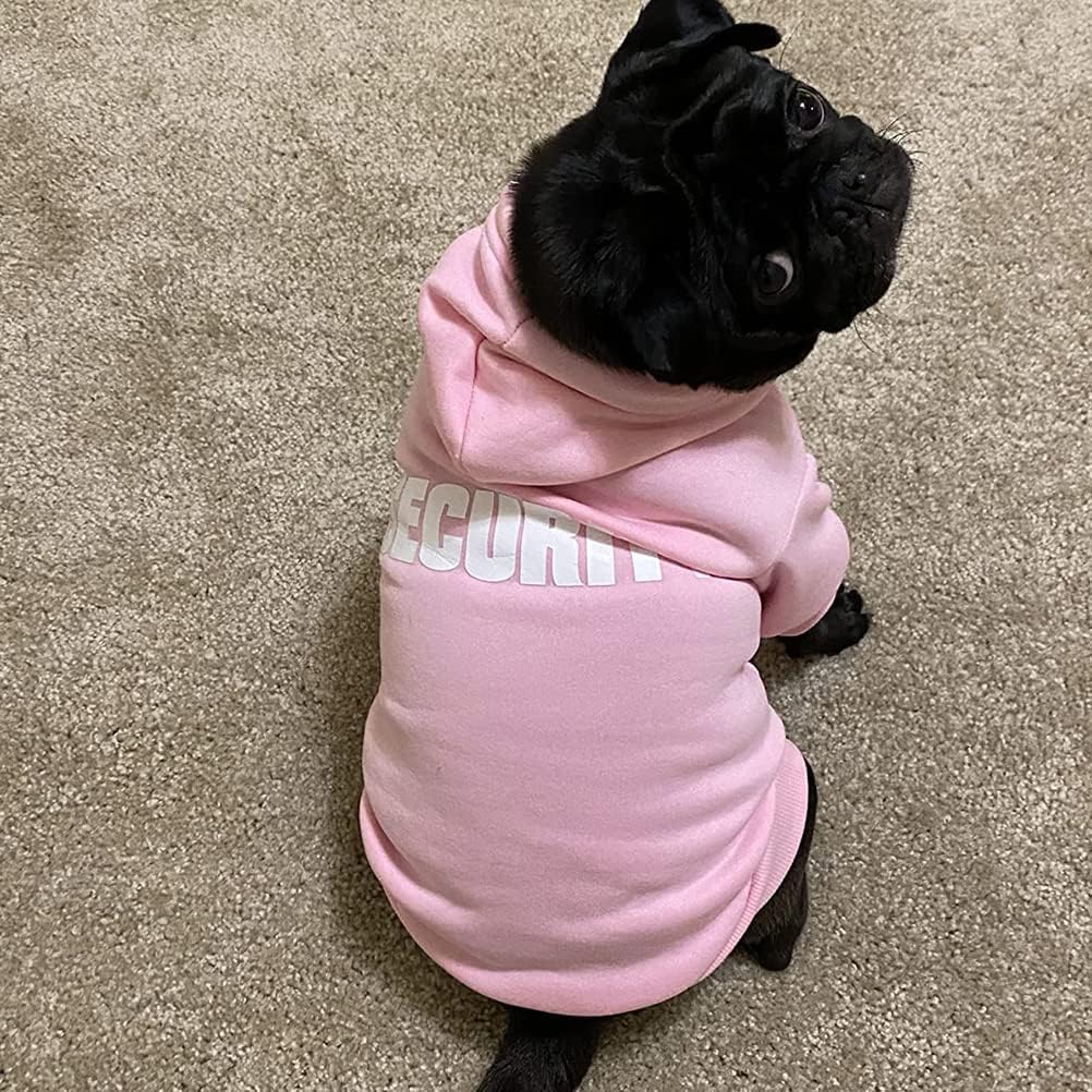 BINGPET Soft Brushed Fleece Hooded Dog Sweater - Warm Puppy Hoodie for Cold Weather, Pet Coat for Small Dogs & Cats (Chest 15