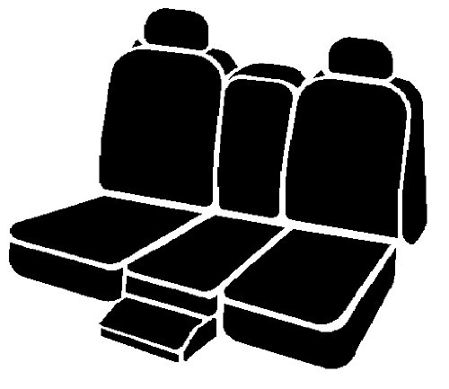 Fia SP89-40 Black Custom Fit Front Seat Cover 40/20/40 Split - Durable Poly-Cotton Blend for Trucks & SUVs - Perfect for Road Trips & Outdoor Adventures