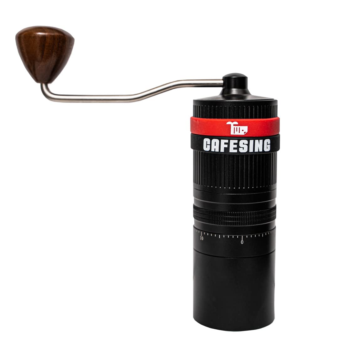 Premium Manual Coffee Grinder - CafeSing GRIZZ G1 Hand Crank Burr Mill for Espresso, French Press & Pour Over - Perfect for Home, Office & Travel Use