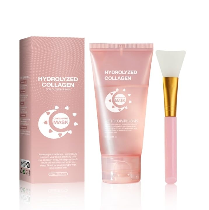 **Vitalume Collagen Overnight Face Mask – Hydrating & Firming Night Treatment for Glowing Skin, Deep Moisturizing Elasticity, Anti-Aging Peeling Mask for Women (1pc) – Perfect for Nighttime Skincare Routine & Spa-Like Relaxation**
