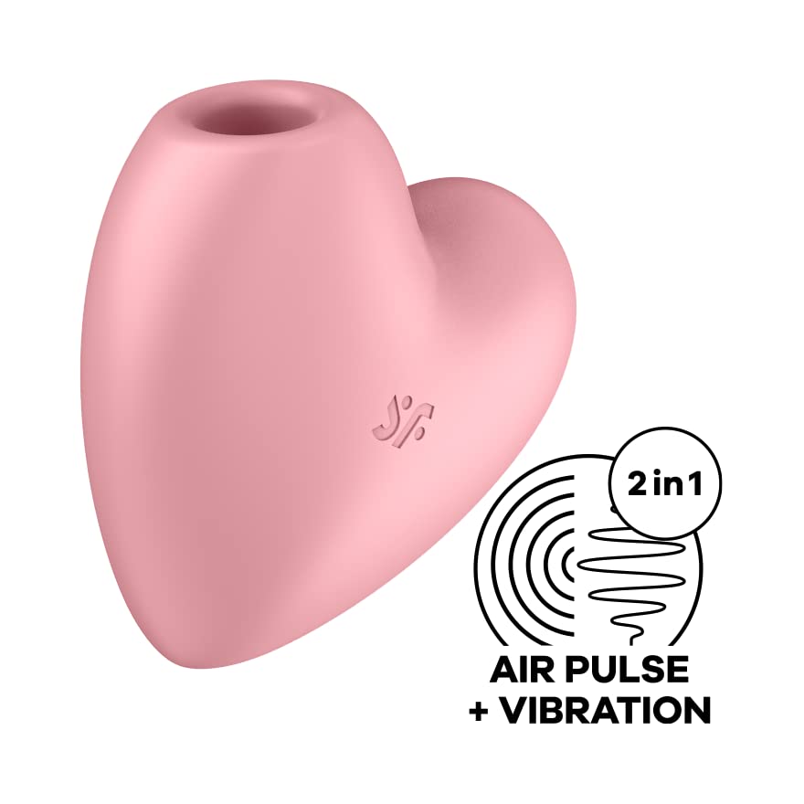 Satisfyer Cutie Heart Vibrator - Powerful Clitoral Stimulation Sex Toy for Women | Rechargeable Adult Pleasure Device | Female Wellness & Intimate Massager | Perfect for Solo Play & Couples Foreplay