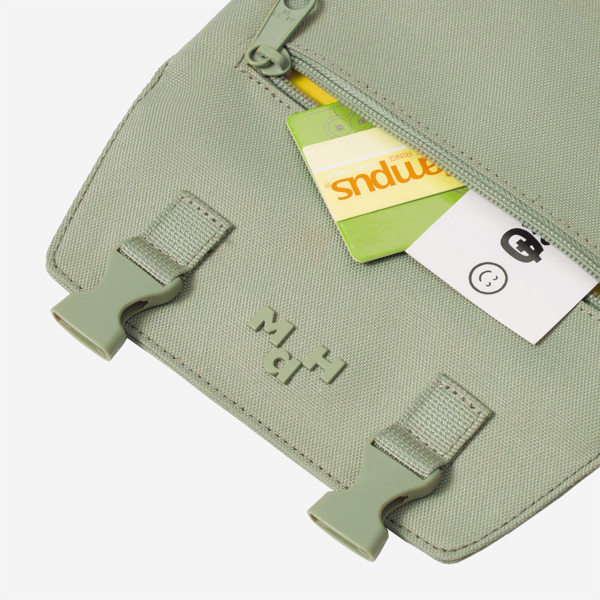 Premium Green PU Leather Pencil Case - Stylish & Durable School & Office Stationery Organizer for Students & Professionals