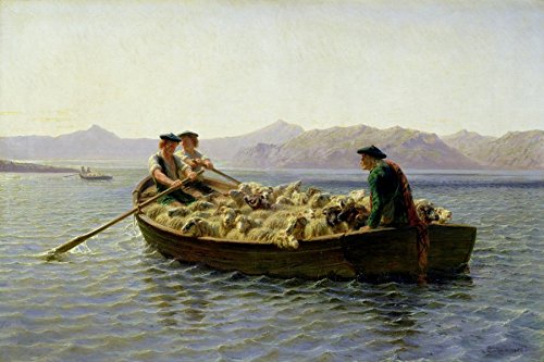 Rosa Bonheur Meadow Shepherds Painting Reproduction - 20