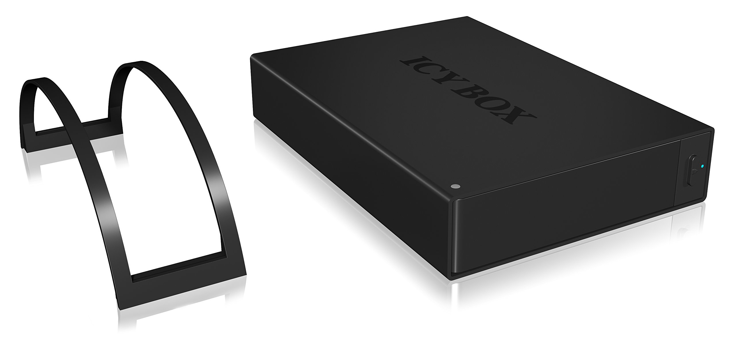 ICY Box IB-366StU3+B USB 3.0 Speichergehäuse für 2,5/3,5 Zoll Festplatten - Externes HDD/SSD Gehäuse mit UASP, ideal für Backup, Datenspeicherung und Erweiterung