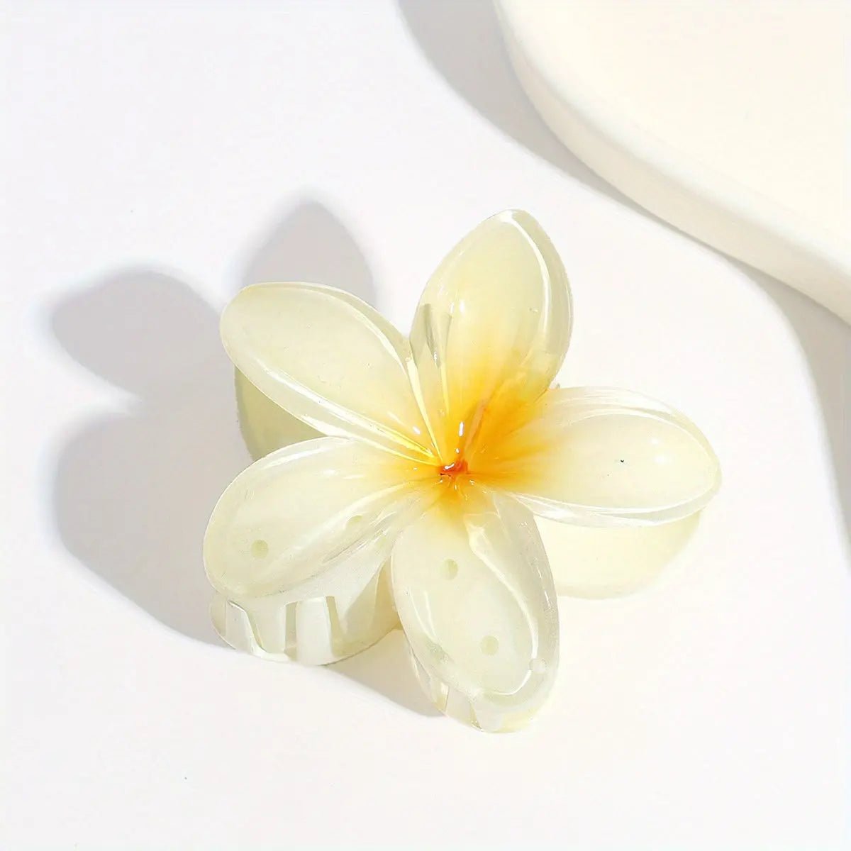 Exotic Frangipani Flower Hair Clip - Elegant and Stylish Hair Accessory for Women, Perfect for Weddings, Parties, and Everyday Wear