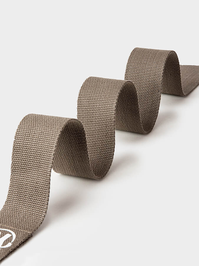GOTS Certified Organic Cotton Yoga Belt with D-Ring - 2.5m (8.2ft) Stretchable Strap for Yoga, Pilates & Fitness - Perfect for Studio Practice, Home Workouts & Travel