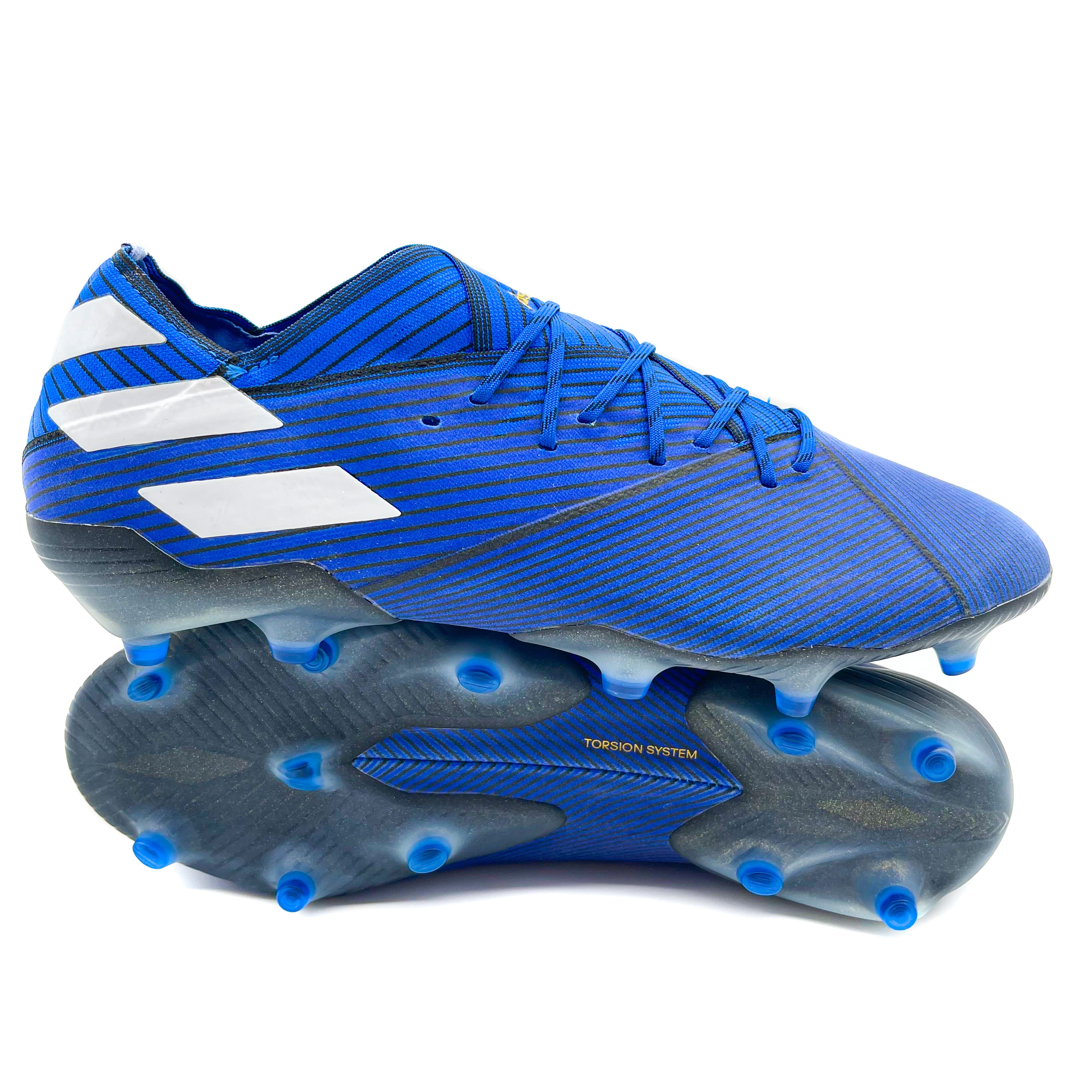 Adidas Nemeziz 19.1 Firm Ground Soccer Cleats - Football Blue | Lightweight & Flexible for Competitive Matches | Perfect for Turf & Outdoor Play