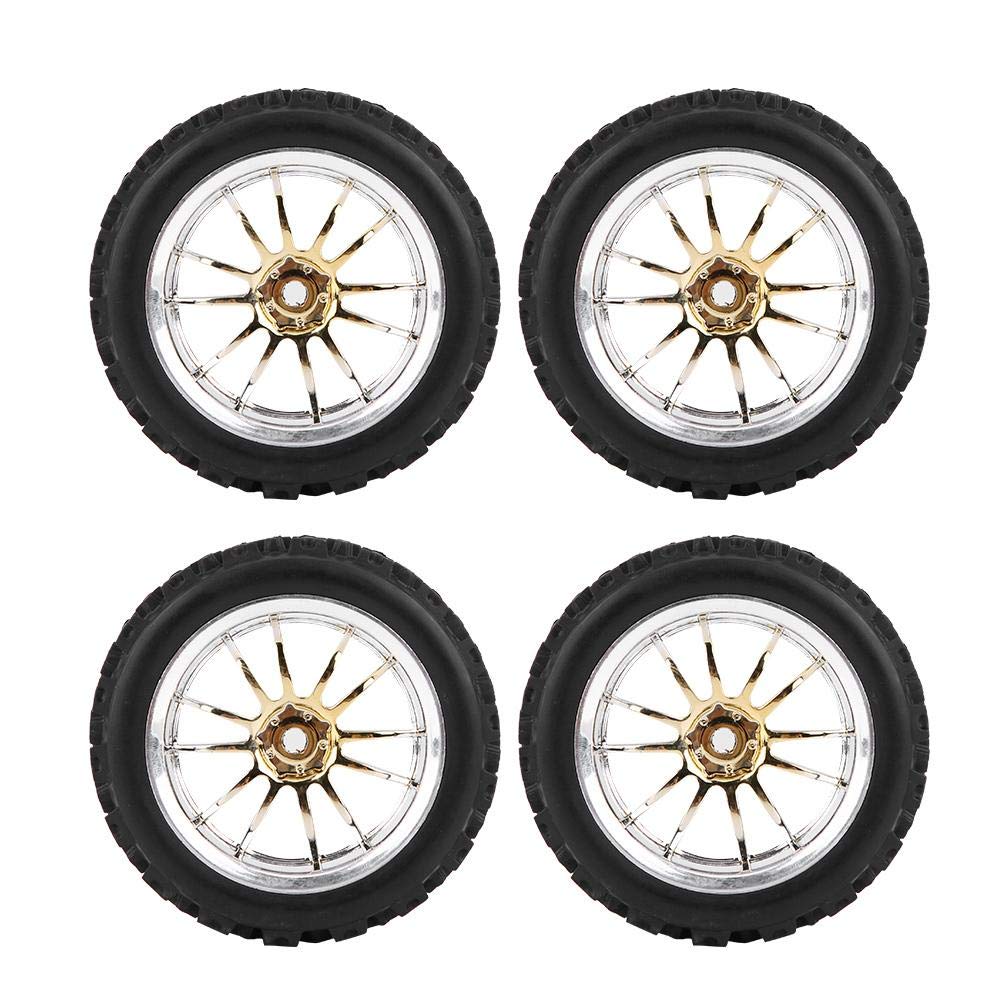 Premium 1:10 Scale RC Car Off-Road Tires - High Grip Rubber Tyre Wheels for RC Racing Vehicles | Durable All-Terrain Performance for Sand, Mud & Rocky Trails