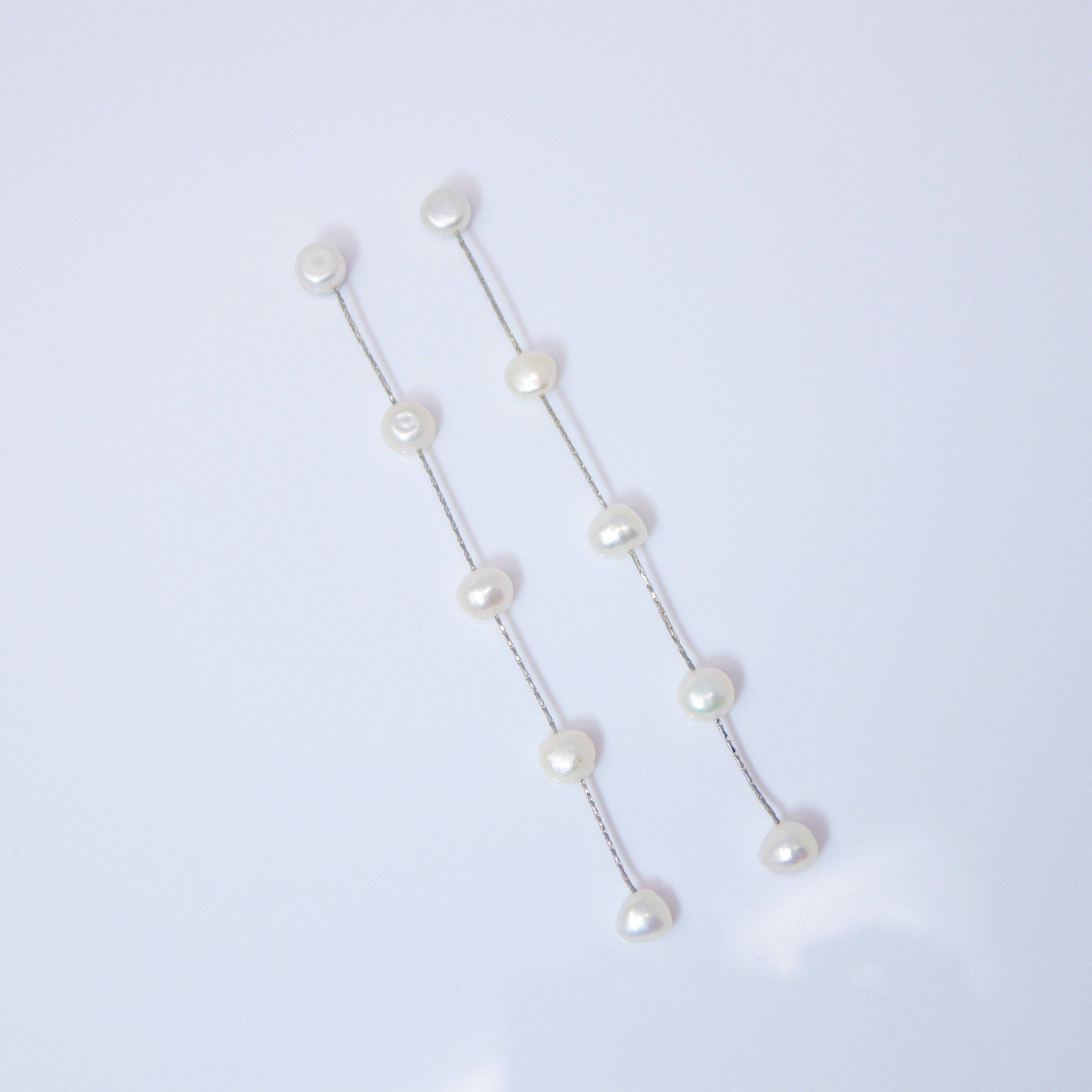 14K Gold Freshwater Cultured Pearl Bezel Earrings - Sterling Silver Bridal Jewelry, Elegant Statement Earrings for Weddings, Parties & Special Occasions