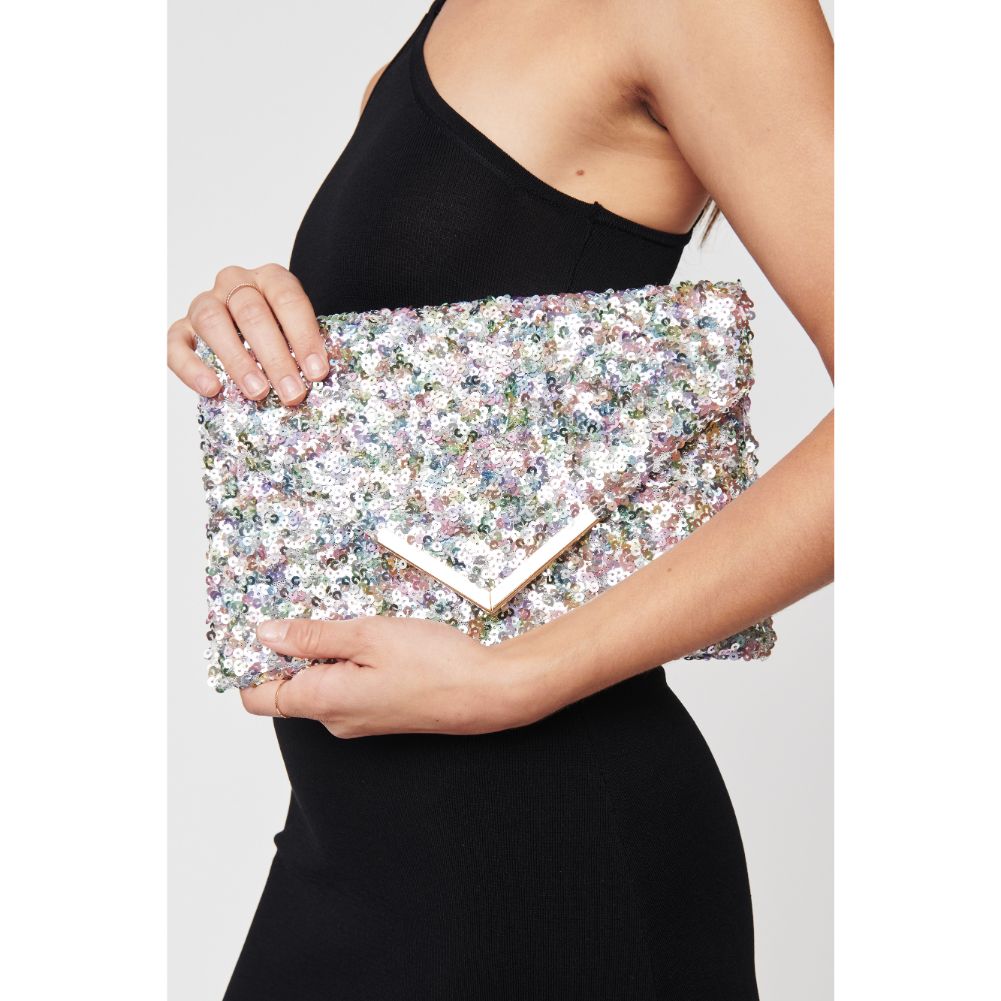 Sparkly Rizza Sequin Clutch Purse for Women - Elegant Evening Bag for Parties, Weddings & Special Occasions