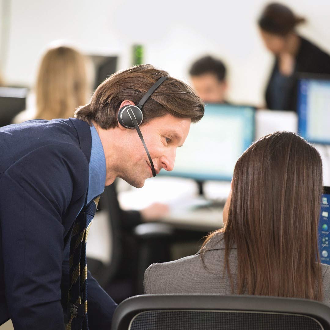 Jabra Pro 9450 Duo Wireless Headset with Noise Cancellation - Certified Refurbished for Office, Call Center & Remote Work Professionals