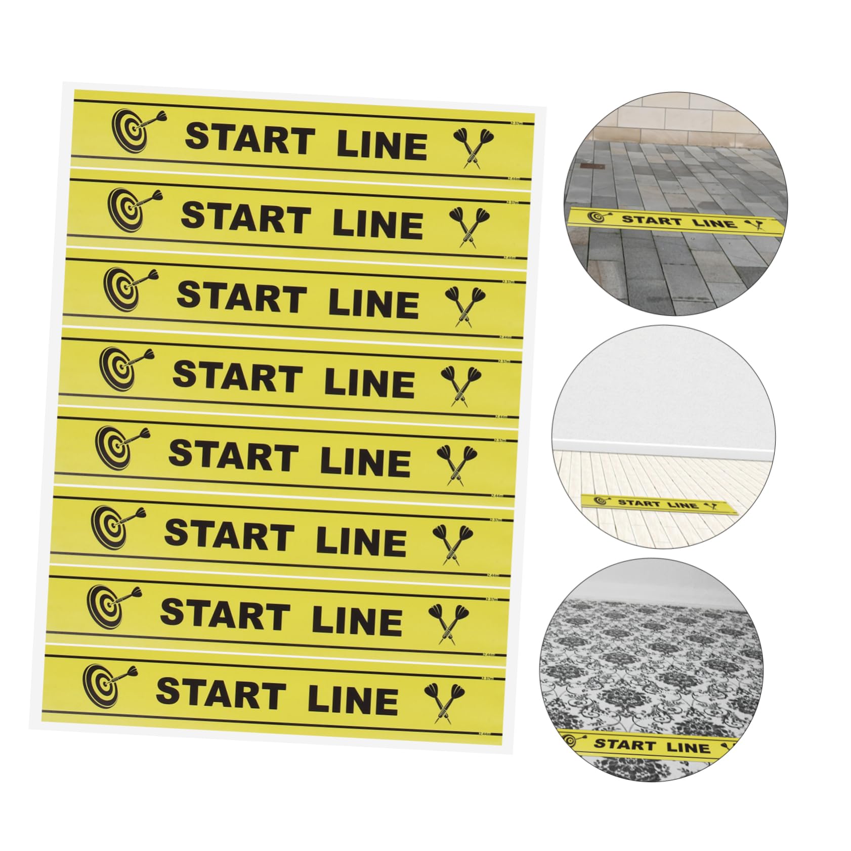KITANDOVE Game Ground Marker Set - Durable Throwing Game Supplies for Outdoor Parties, Backyard Games & Family Game Nights - Perfect for Cornhole, Yard Pong & Tailgating Events