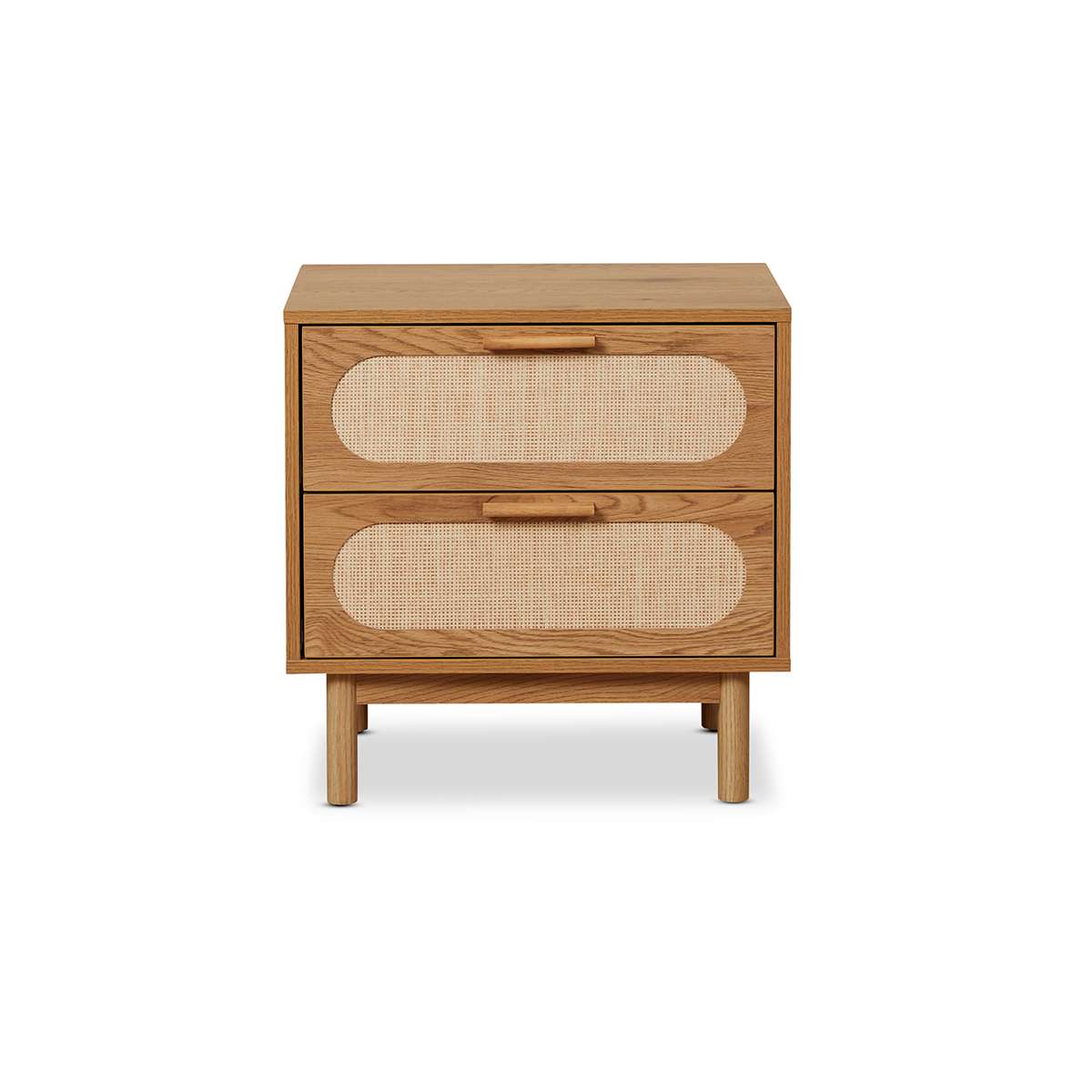 Modern Canyon 2-Drawer Nightstand with Storage - Wooden Bedside Table for Bedroom, Living Room & Office - Compact & Stylish Furniture for Small Spaces