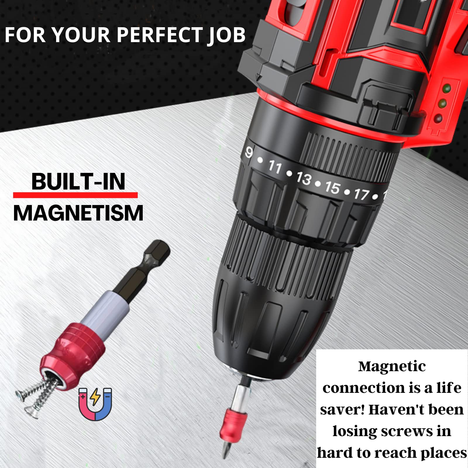Magnetic Drill Bit Extension Holder - 1/4
