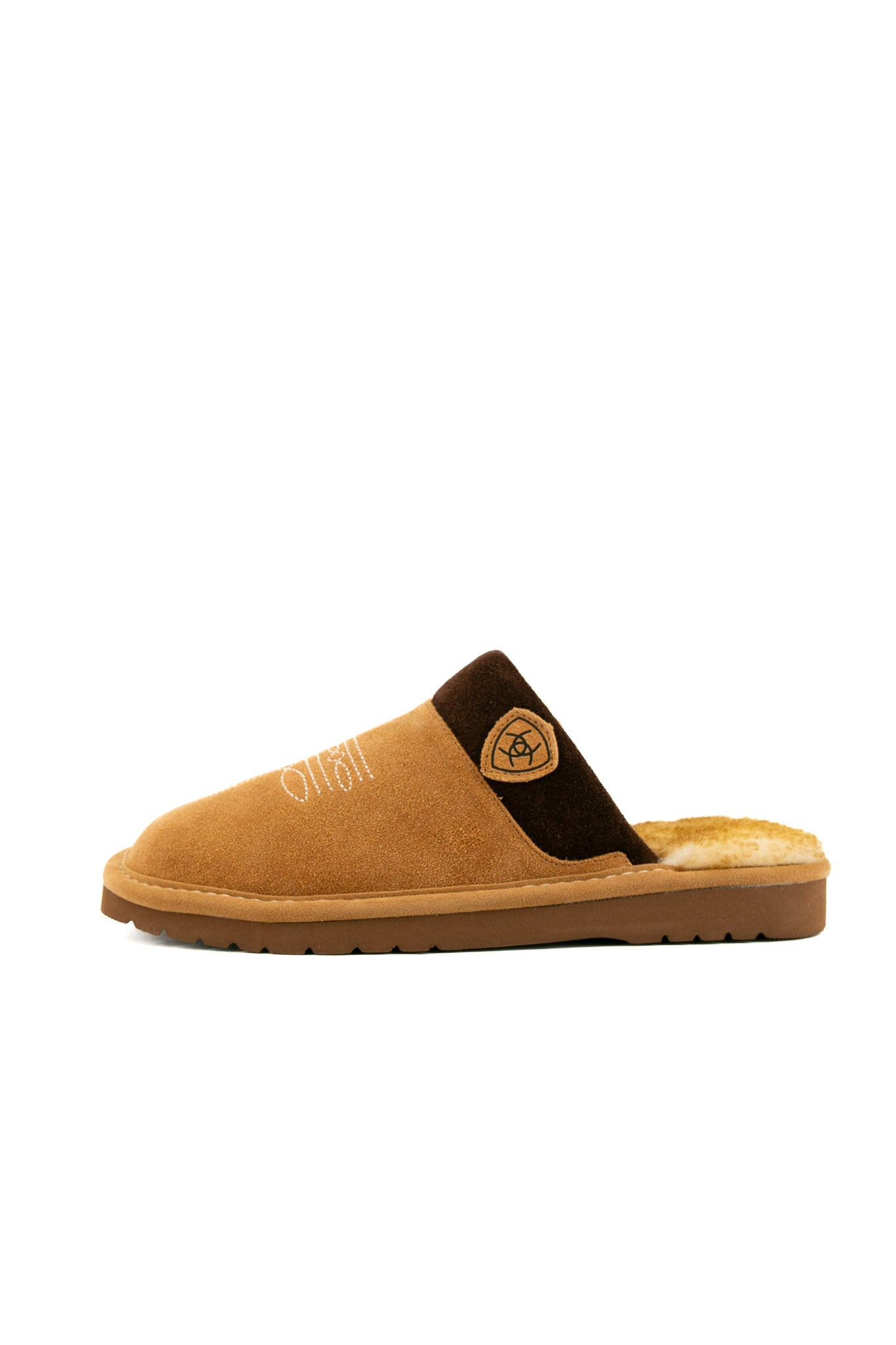 Ariat Men's Silversmith Suede Slippers - Comfortable Indoor/Outdoor House Shoes for Relaxing at Home, Lounging & Errands