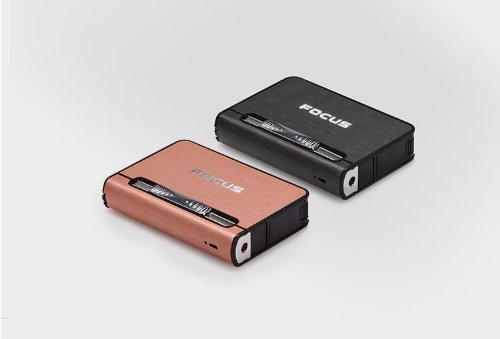 Pink Cigarette Case Dispenser with Butane Jet Torch Lighter - Holds 10 Cigarettes | Portable & Stylish Accessory for Smokers | Perfect for Travel, Parties, and Everyday Use
