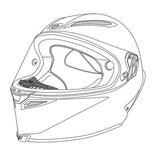 AGV Pista GP R Breath Deflector - Motorcycle Helmet Windshield for Racing & Street Riding - Reduces Fogging & Improves Airflow (Perfect for Track Days & Commuting)