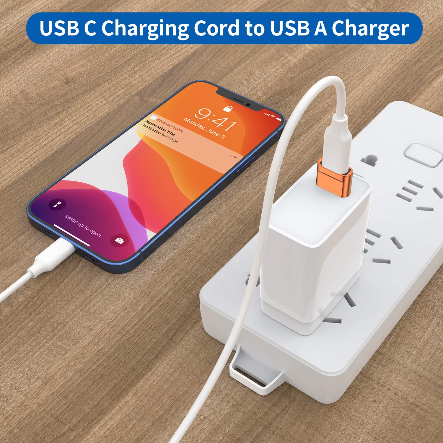 USB C Female to USB Male Adapter (4-Pack) - Type C to USB A Charger Cable Converter Compatible with iPhone 11/12/13/14/15 Pro Max, Samsung Galaxy S23/S24/Note 20 Ultra, iPad Air/Mini, AirPods & Google Pixel - Fast Charging Data Sync for Phones, Tablets & Laptops