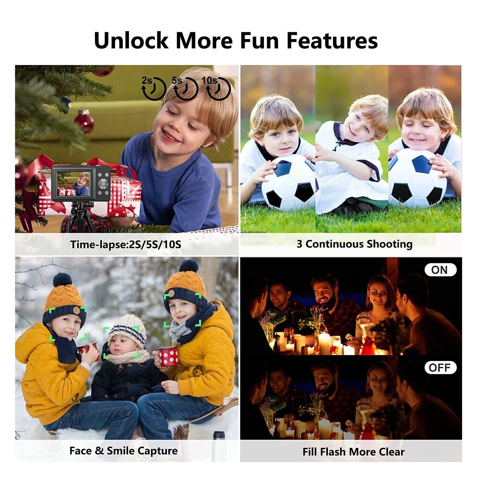 MZZYG 4K Digital Video Camera with 16X Zoom - Portable Vlogging Camera for YouTube, Travel & Family Events - HD Photography Camcorder for Kids, Adults & Beginners (Black) - Perfect for Vlogging, Home Movies & Outdoor Adventures