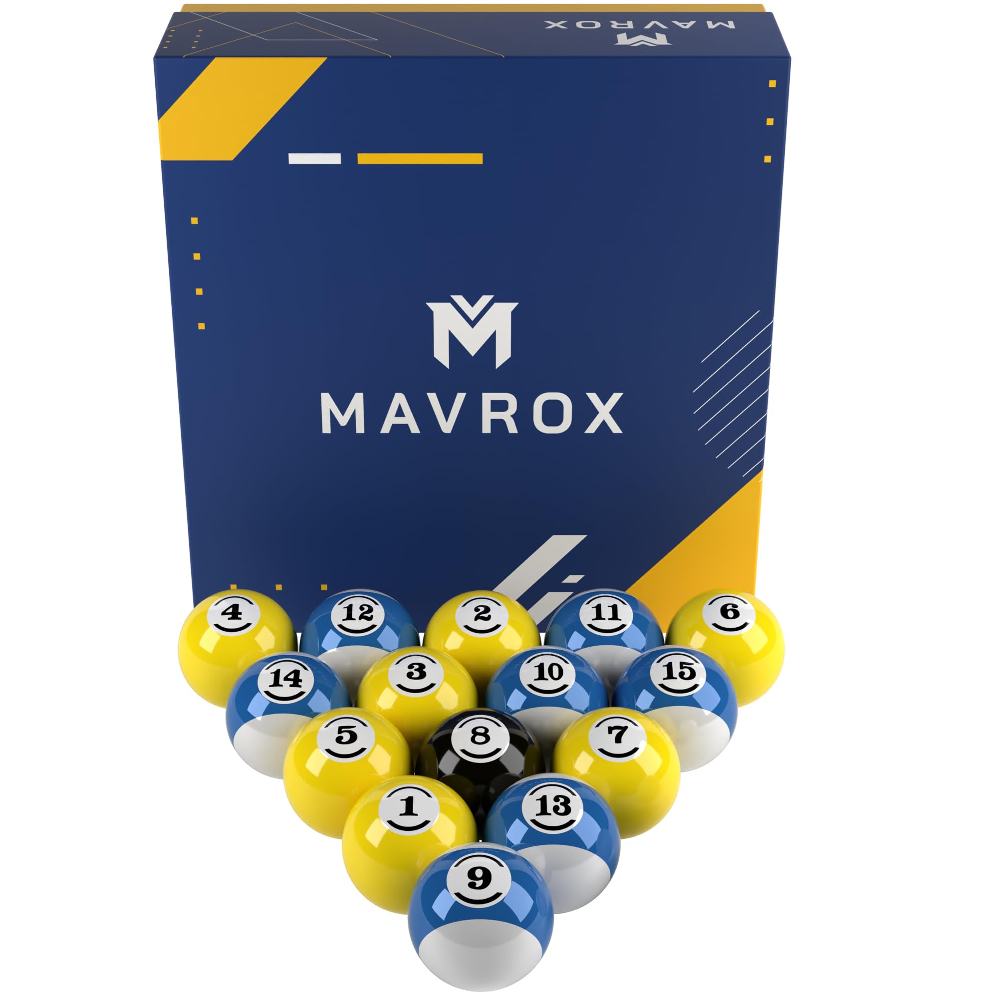 Premium 16-Piece Billiard Balls Set - Regulation 2 ¼