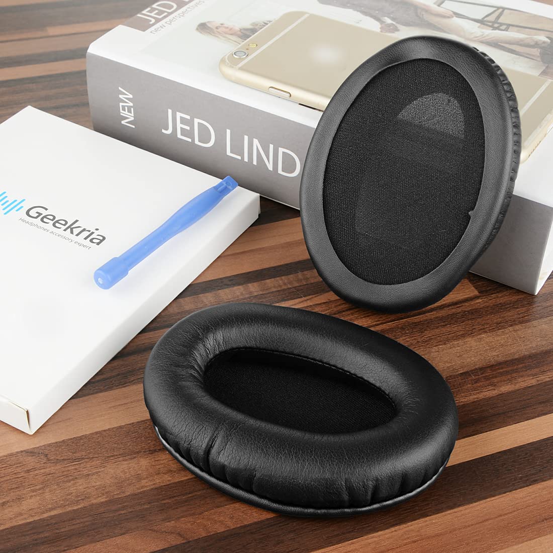 Geekria QuickFit Replacement Ear Pads for HyperX Cloud Flight, Cloud Flight S, Cloud Stinger Gaming Headphones - Soft Memory Foam Cushions, Breathable Earpads, Durable Ear Cups Cover (Black) - Perfect for PC, PS4, Xbox Gaming & Long Wear Comfort